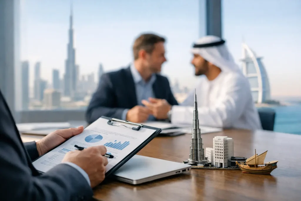 Cómo seleccionar una actividad económica en UAE